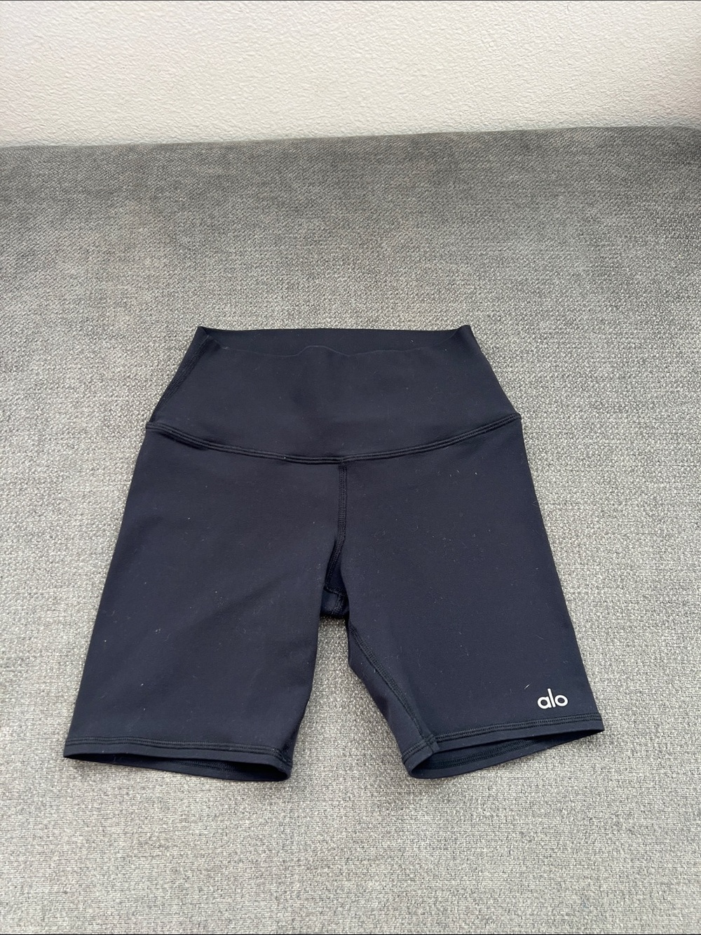 ALO Yoga Black High-Rise Bike Shorts